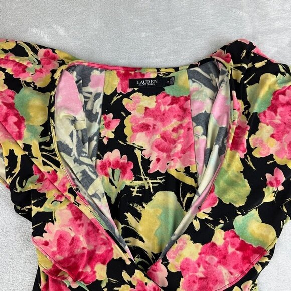 Ralph Lauren Floral Blouse Women’s Size M - Picture 12 of 14